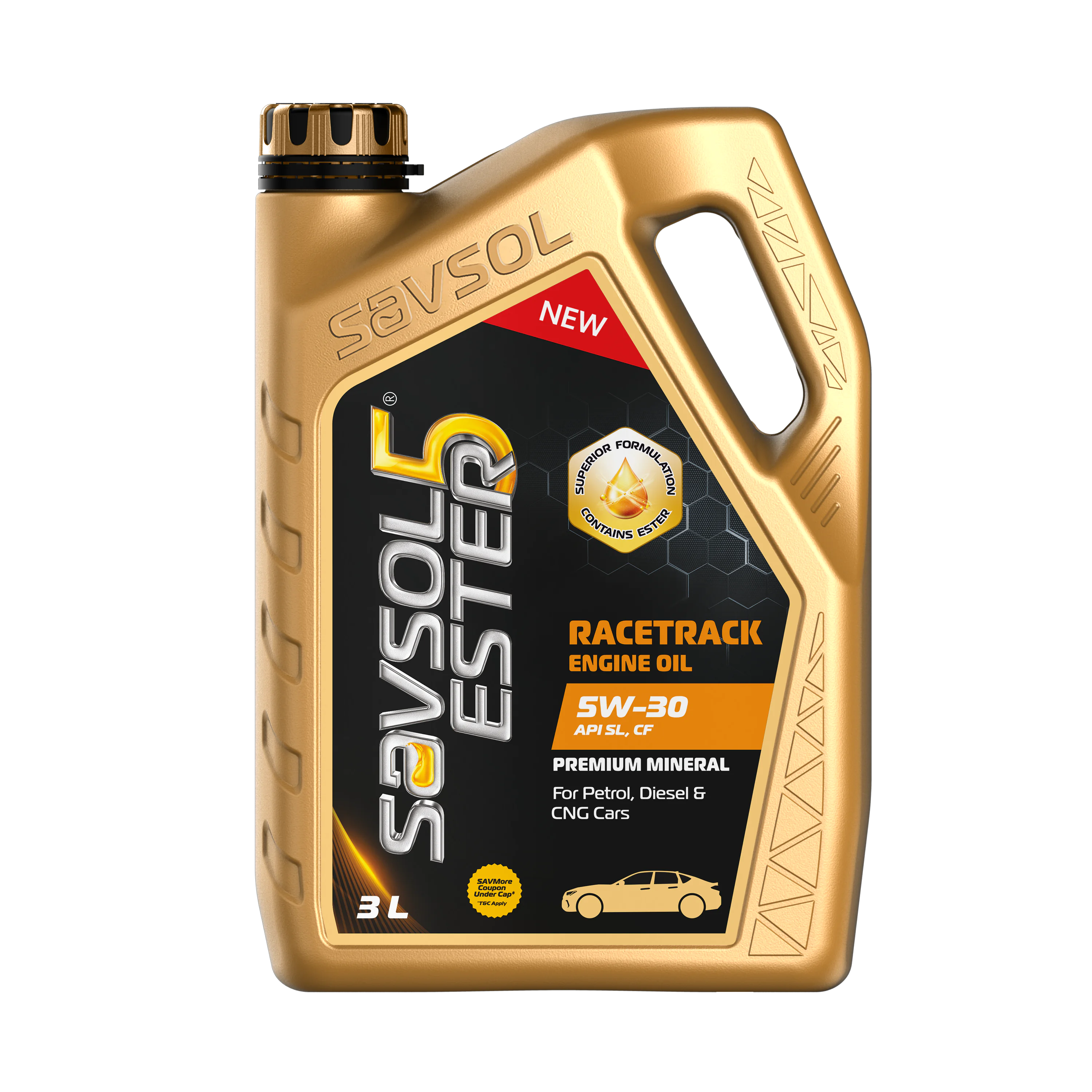 SAVSOL ESTER5 RACETRACK 5W-30_3L